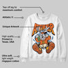 Orange Black White DopeSkill Sweatshirt At The Top Graphic