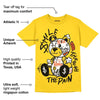 Vivid Sulfur 4s DopeSkill Yellow T-shirt Smile Through The Pain Graphic