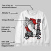 Fire Red 9s DopeSkill Sweatshirt Trust God Graphic