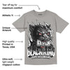 Grey Collection DopeSkill Grey T-shirt Black King Graphic