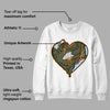 Olive 5s DopeSkill Sweatshirt Heart Jordan 5 Graphic