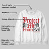 Fire Red “Black Tongue” 5s DopeSkill Sweatshirt Protect Me From Evil Graphic