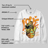 Orange Black White DopeSkill Sweatshirt Love Shot Graphic