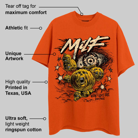 Orange Black White Collection DopeSkill Orange T-shirt MILF Graphic