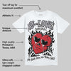 White Cement 4s DopeSkill T-Shirt Crying Heart Graphic