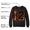 Brilliant Orange 12s DopeSkill Sweatshirt No.12 Graphic