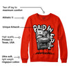 Red Foam Runner DopeSkill Vermillion Red Sweatshirt Paid In Full Graphic