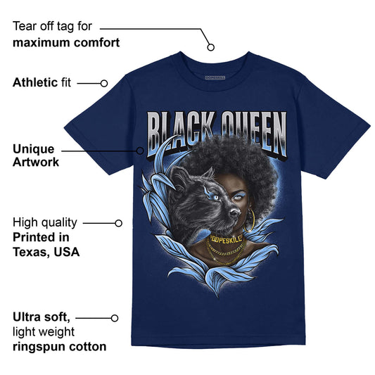 Midnight Navy 5s DopeSkill Navy T-Shirt New Black Queen Graphic