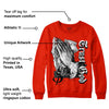 Red Foam Runner DopeSkill Vermillion Red Sweatshirt Trust God Graphic