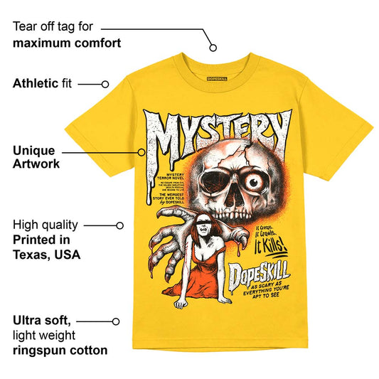 Vivid Sulfur 4s DopeSkill Yellow T-shirt Mystery Ghostly Grasp Graphic