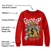 Red Collection DopeSkill Red Sweatshirt Money Bag Coming Up Graphic