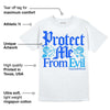 Royal Blue Collection DopeSkill T-Shirt Protect Me From Evil Graphic