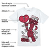 85 Metallic Burgundy 1s DopeSkill T-Shirt Love Sick Graphic