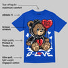 Blueberry 12s DopeSkill Royal T-shirt Broken Bear Graphic