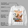 Orange Black White DopeSkill Sweatshirt New No Days Off Graphic