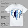 AJ 6 University Blue DopeSkill T-Shirt Slime Drip Heart Graphic