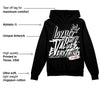 "Black/White" 1s DopeSkill Hoodie Sweatshirt LOVE Graphic