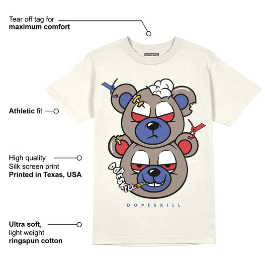 AJ 4 Sail Canvas DopeSkill Sail T-shirt New Double Bear Graphic