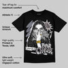 Leather Curb Sneakers White Anthracite DopeSkill T-Shirt NPC Graphic