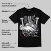 Black Metallic Reimagined 5s DopeSkill T-Shirt Trust No One Graphic