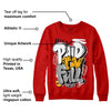 Red Collection DopeSkill Red Sweatshirt New Paid In Full Graphic