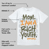 Olive Collection DopeSkill T-Shirt Mom, I Am A Rich Youth Graphic