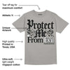 Wet Cement 4s DopeSkill Grey T-shirt Protect Me From Evil Graphic