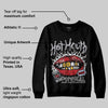 Black Metallic Reimagined 5s DopeSkill Sweatshirt Hot Mouth Graphic