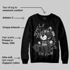 Black Cat 4s DopeSkill Sweatshirt Smile Through The Pain Graphic