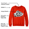 Red Foam Runner DopeSkill Vermillion Red Sweatshirt Rare Breed Type Graphic