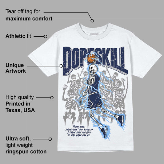 Midnight Navy 5s DopeSkill T-Shirt Thunder Dunk Graphic