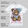 Paw Print Pink Foam 1s DopeSkill T-Shirt Broken Bear Graphic