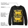 Yellow Snakeskin 11s DopeSkill Sweatshirt Grind Shine Graphic