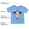 University Blue 6s DopeSkill Toddler Kids T-shirt Sneaker Goat Graphic - University Blue T-shirt