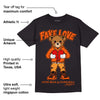 Brilliant Orange 12s DopeSkill T-Shirt Fake Love Graphic