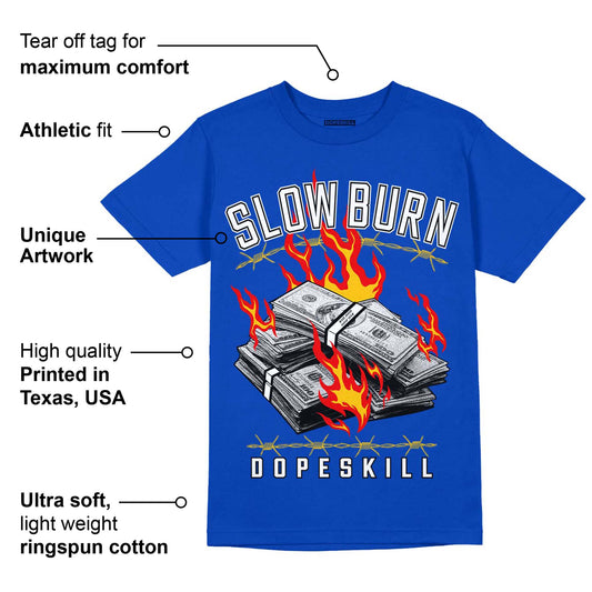 Laney 14s DopeSkill Varsity Royal T-shirt Slow Burn Graphic