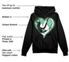 Green Glow 1s DopeSkill Hoodie Sweatshirt Heart Jordan 1 Graphic