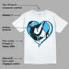 University Blue Toe 1s DopeSkill T-Shirt Heart AJ 1 Graphic