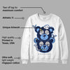 Midnight Navy 5s DopeSkill Sweatshirt New Double Bear Graphic