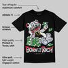 Black Metallic Reimagined 5s DopeSkill T-Shirt Born To Be Rich Graphic