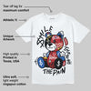 “Varsity Red/Sport Royal” 1s DopeSkill T-Shirt Smile Through The Pain Graphic