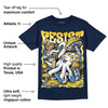 Michigan Dunks DopeSkill Midnight Navy T-Shirt Resist Graphic