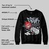 Black Metallic Reimagined 5s DopeSkill Sweatshirt Break Through Graphic