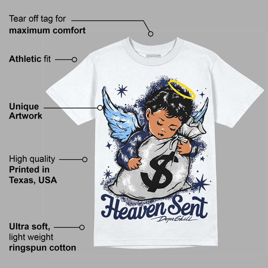 Midnight Navy 5s DopeSkill T-Shirt Heaven Sent Graphic