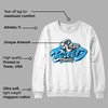 University Blue Toe 1s DopeSkill Sweatshirt Rare Breed Type Graphic