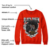 Red Foam Runner DopeSkill Vermillion Red Sweatshirt New Black Queen Graphic