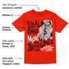 Red Foam Runner DopeSkill Vermillion Red T-shirt Real Ones Move In Silence Graphic