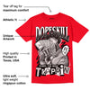 Red Thunder 4s DopeSkill Red T-shirt Sorry I've Been Trappin Graphic