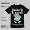 Kayano 12.1 White/Menthol DopeSkill T-Shirt Owe It To Yourself Graphic