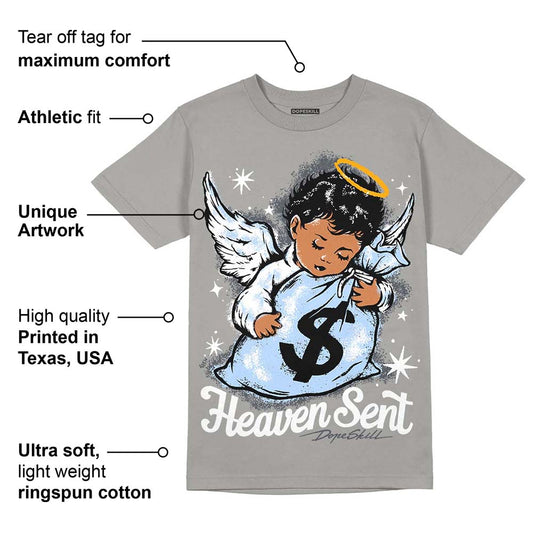 Cool Grey 11s DopeSkill Grey T-shirt Heaven Sent Graphic